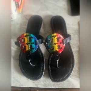 Tory Burch Miller Leather Sandal size 8